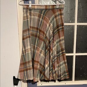 Wranglers Plaid Pleated Women's Skirt size15 juniors NWT